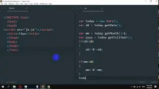 How to Display the current date in JavaScript