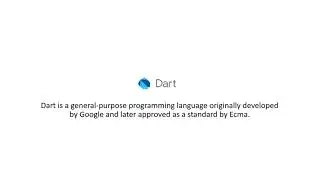 01 Introduction to Dart