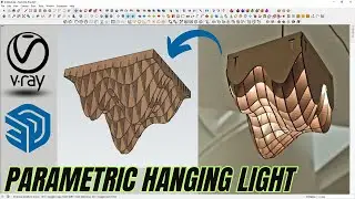 Parametric hanging light  | Product design | Sketchup Tutorial