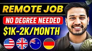 Best Remote Job No Degree Needed 2024 | Remote Work from India | How to get remote jobs | Dreamport