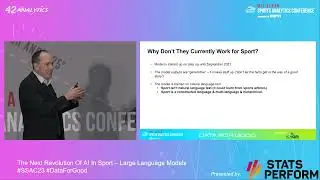 SSAC23: The Next Revolution of AI in Sport – Large Language Models