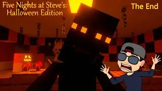 GOOD ENDING | FIVE NIGHTS AT STEVE'S: HALLOWEEN EDITION | FINAL BUENO | FNAF FAN GAME 2024 |