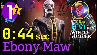 7 Star EBONY MAW 44 sec! Rank1 [No-boost] ver.10 Test in ROL #ebonymaw