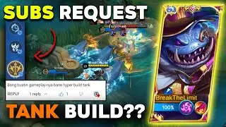 ❗❗THIS EMBLEM 90% SLOWSPEED❗❗ TANK BUILD HYPER BANE 2023 | BEST BUILD BANE 2023 | Mobile Legends