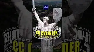 3D Rotating Cylinder Text in After effects | CC Cylinder 