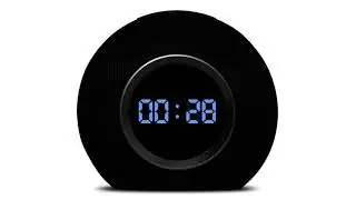 COUNTDOWN TIMER ( v 705 ) 1 min DIGITAL with sound effect 4K