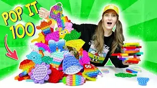 ПОП ИТ100 Штук 😱 Скупила ВСЕ ПОПЫТЫ в КИТАЕ! Моя ОГРОМНАЯ КОЛЛЕКЦИЯ АНТИСТРЕССОВ Pop It