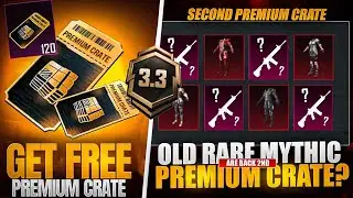 Get Free Premium Crates | 2nd Premium Crate? | Next Custom Crate Leaks | Old Rare Mythics | Pubgm