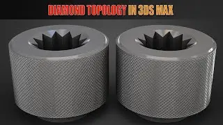 Topology Hard Surface: Diamond Topology In 3ds Max || N°_148