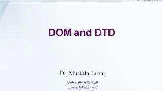 DOM and DTD (Part 7/7)