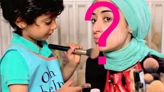 Makeup Challenge My 3 Year old Son Does My Make Up