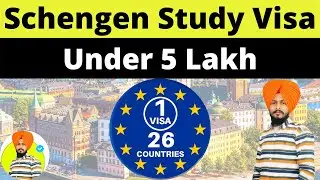 Schengen visa under 5 Lakh! Schengen Study Visa Without Ielts! Schengen! visa! 