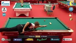 Kalyaev Daniil v Шкудов Дмитрий World Juniors 9-ball Championship 2017