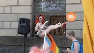 15. VICTORIA’S STREET PARTY 2023 – Ruby Slippers Pride Window
