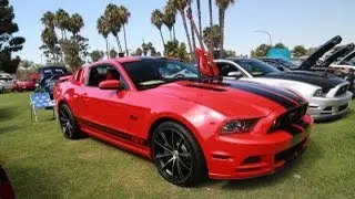 2013 Mustangs at the Queen Mary car show