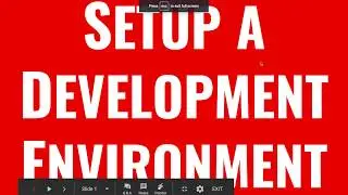 W1 2 setup a web development environment