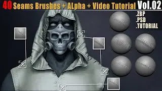 Brush: 40 Seams Brushes +Alpha Vol.02 || Intro