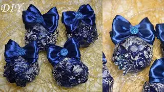 Из старых ёлочных шаров сделала новые в винтажном стиле/New Year's balls