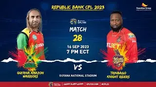 LIVE | Guyana Amazon Warriors vs Trinbago Knight Riders | CPL 2023