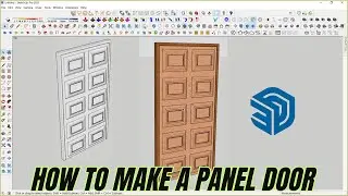 How to make a panel door | Door design | Sketchup