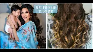 How I Apply and Style My Extensions (Amazing Beauty Hair) | Ami Desai