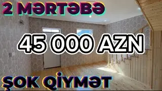 Cəmi 45 000 AZN 2 Mərtəbə 3 Otaqlı Həyət Evi Xırdalanda