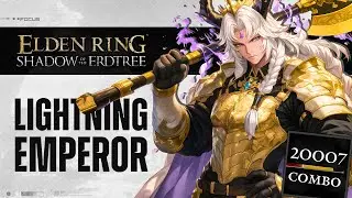 Elden Ring DLC - How To Make The Best Lightning Emperor Build, Death Knight's Longhaft Axe Build