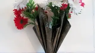 Vase from the fabric with your own hands