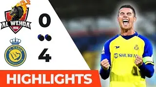 AL-WEHDA vs AL-NASSR 0:4 All Goals & Highlights - 2023 Ronaldo - Poker