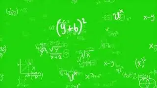 Футажи для видеомонтажа Всплывающие формулы Pop-up formulas Green Screen