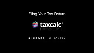 TaxCalc Support - Filing your tax return