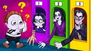 Choice Game - How can Wednesday's little brother choose the right girl ??? | The Addams family