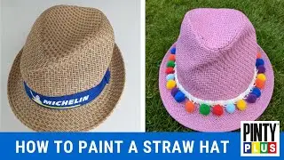 How to paint a straw hat