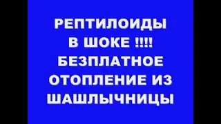 РЕПТИЛОИДЫ В ШОКЕ !!! БЕЗПЛАТНОЕ ОТОПЛЕНИЕ ИЗ ШАШЛЫЧНИЦЫ