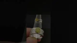 Перстень Киты с жёлтым сапфиром 