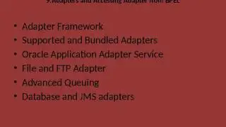 ORACLE SOA BPEL 11G ONLINE TRAINING