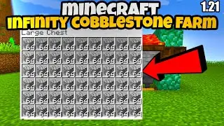 Infinity & Easiest Cobblestone Farm in Minecraft 1.21 | Minecraft 1.21 Cobblestone Generator