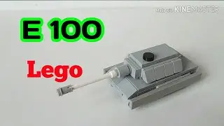 Мини танк E 100 из лего|||самоделка