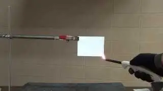 Combustion of single sheet of 80 lb paper - virtual laboratory