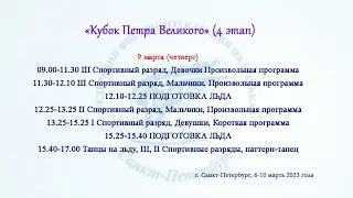 «Кубок Петра Великого» (4 этап), 9.03