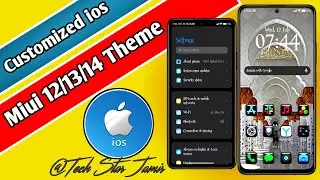 Customized miui theme ios 16 || for Redmi Poco Device || Castom Wallpaper || ‎@TechStarJamir 