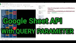 Google Sheets Data into JSON URL With QUERY PARAMETER | Google Sheets | API