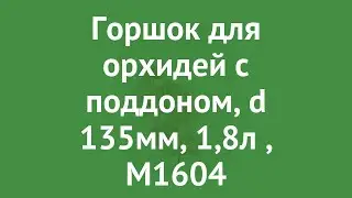 Горшок для орхидей с поддоном, d 135мм, 1,8л (Альтернатива), М1604 обзор 49956