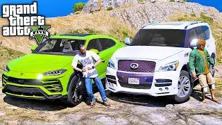 РЕАЛЬНАЯ ЖИЗНЬ В GTA 5 - ПОЕХАЛИ НА ШАШЛЫКИ В ГОРЫ НА Lambrogini Urus и Infinite QX80! ⚡ГАРВИН