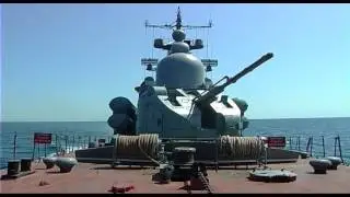 Артиллерийские стрельбы кораблей ЧФ по морским и воздушным целям в рамках внезапной проверки ЮВО
