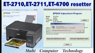 Epson Et 2710 Et 2711 Et 4700 Adjustment program resetter tool [100% tested ]verify program ver1.0.1