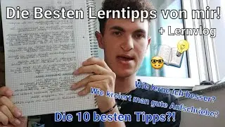 Die Besten Lerntipps von mir! + Lernvlog 🤓💡📖