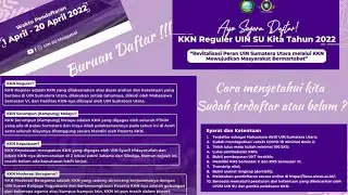 Tutorial Daftar KKN Reguler UINSU Medan 2022 || Cara Mengetahui Kita sudah terdaftar di KKN UINSU