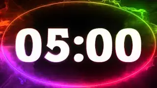 5 min COUNTDOWN TIMER ( v 712 )  with sound 4K