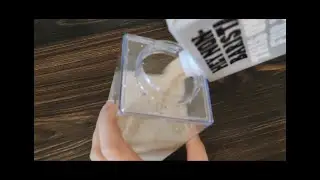 Testing Capacity & Leak-Proof Capability of 33 Oz Aesthetic Acrylyic Milk carton